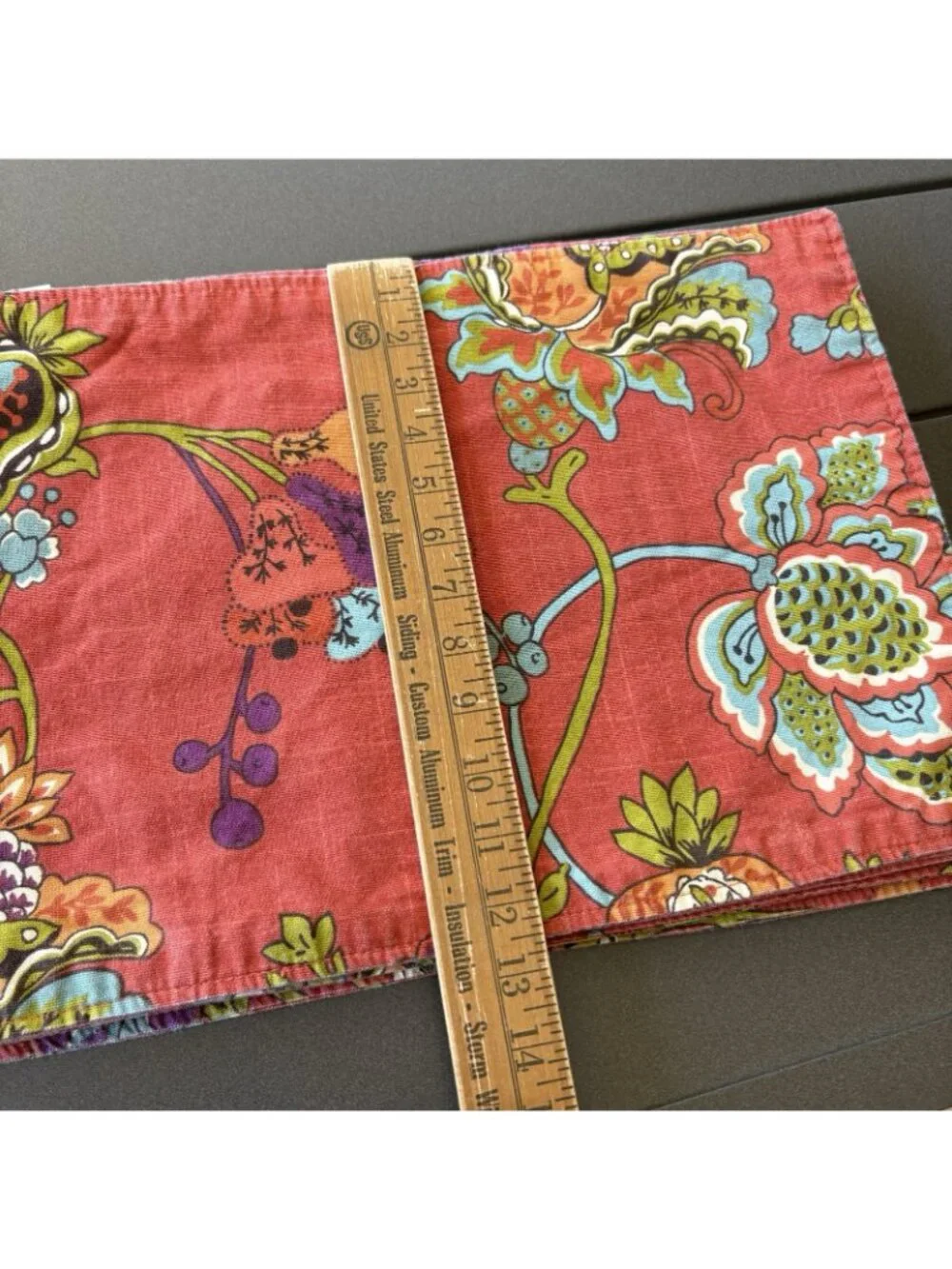 Set Of 7 Jacobean Placemats WORLD MARKET Paisley & Flowers Tatiana Washable